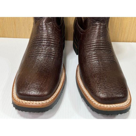 Arles Wester Collection - Men\'s Leather Shoulder Boots - Brown - # 8 main image 13